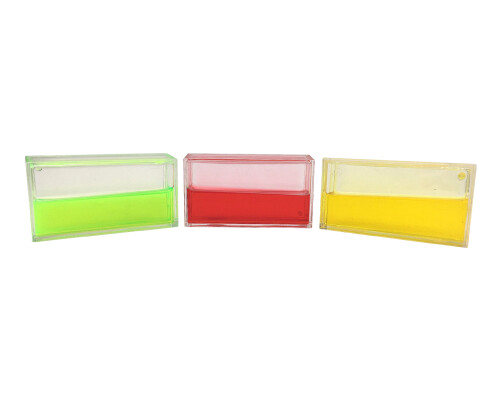 Fidget Ooze Tubes - B (3x Rectangle) Yellow, Red And Green