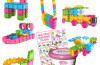 Clics Bucket - Glitter 175 Pcs + 8 Plans