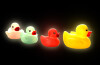 Pack Of 4 Flashing Duck Family (battery Operated - Included)