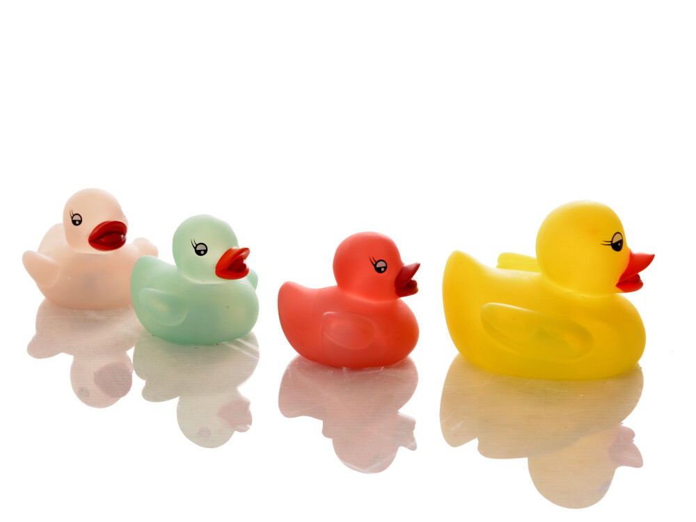 Pack Of 4 Flashing Duck Family (battery Operated - Included)