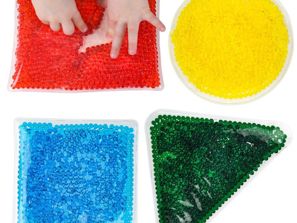 Sensory Soft Bead Filled Squidgy Shapes (set Of 4)