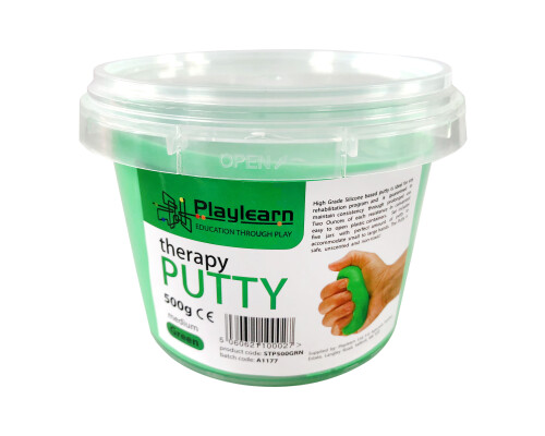 500g Therapy Putty : Green / Medium