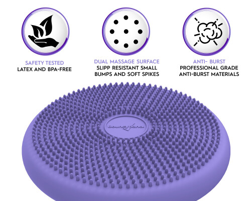 Wiggle Seat Big Sensory Cushion Purple 33cm (age 6-18 Years)