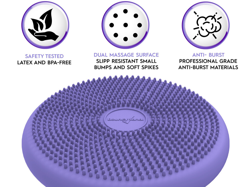 Wiggle Seat Big Sensory Cushion Purple 33cm (age 6-18 Years)