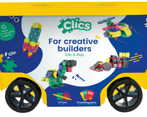 Clics Rollerbox 377 Pieces + 15 Plans