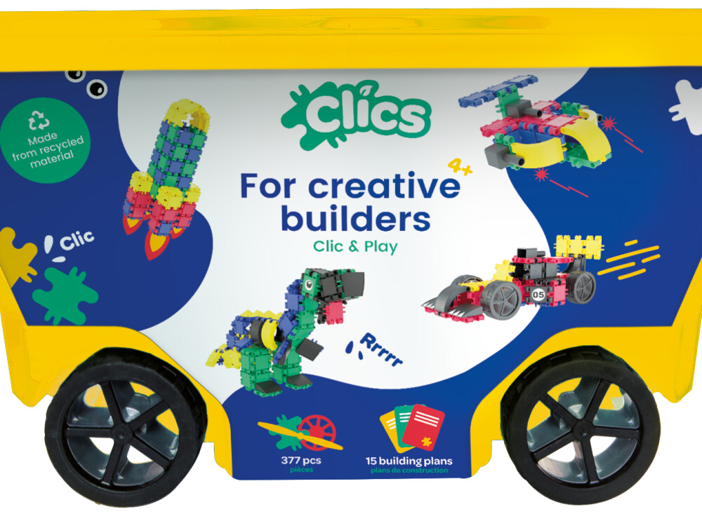 Clics Rollerbox 377 Pieces + 15 Plans