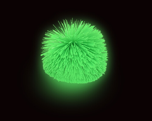 Giant Uv String Ball - Green