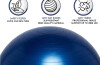 55cm Balance Ball No Roll Weighted Seat  Blue