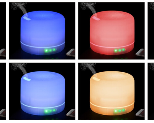 Colour Changing Aroma Diffuser (bluetooth And Speaker) (ineterchangeable Adapter)