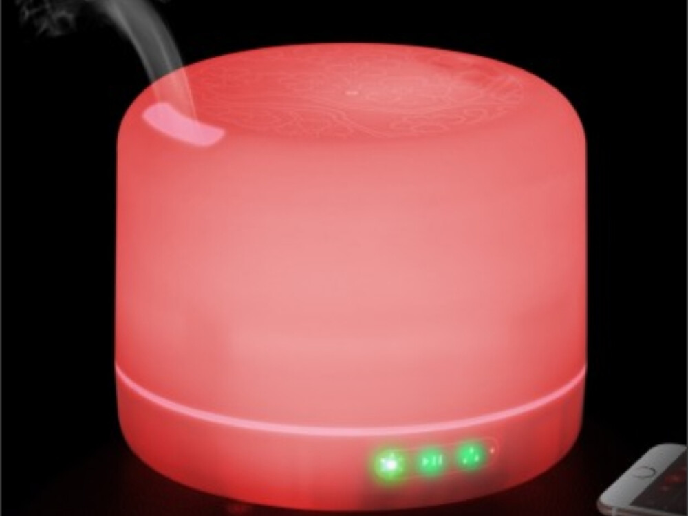 Colour Changing Aroma Diffuser (bluetooth And Speaker) (ineterchangeable Adapter)