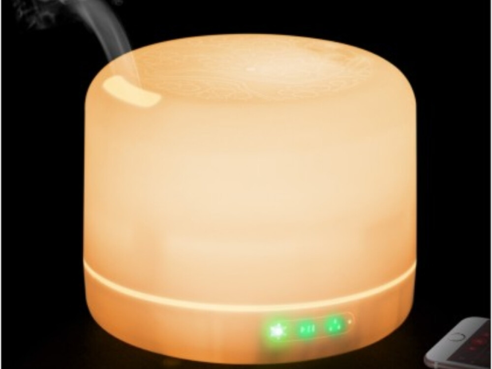 Colour Changing Aroma Diffuser (bluetooth And Speaker) (ineterchangeable Adapter)