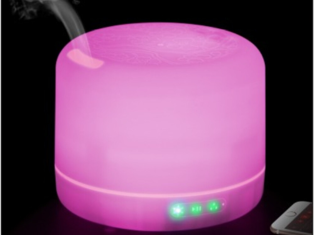 Colour Changing Aroma Diffuser (bluetooth And Speaker) (ineterchangeable Adapter)