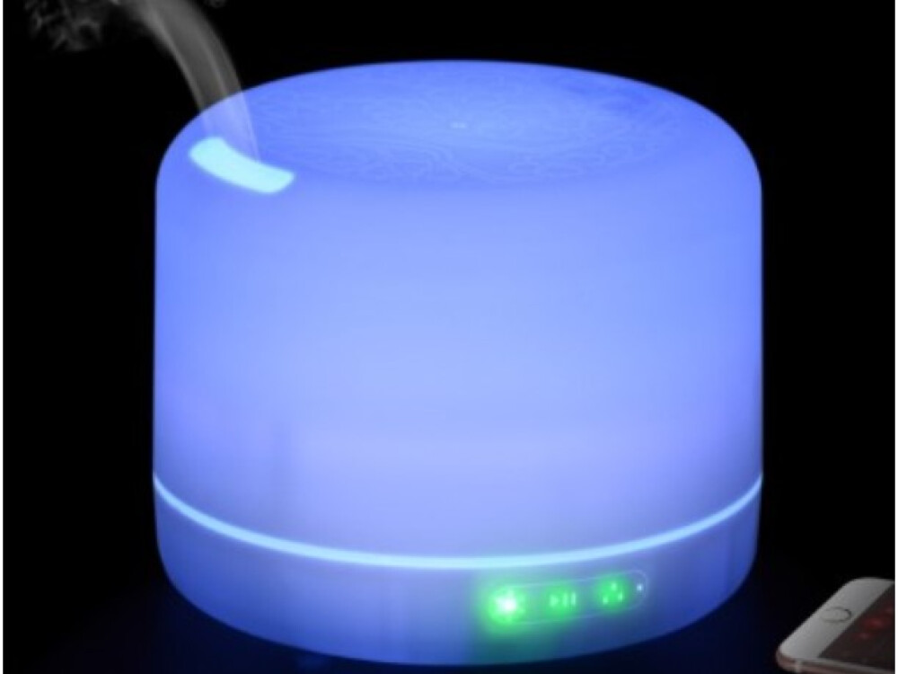 Colour Changing Aroma Diffuser (bluetooth And Speaker) (ineterchangeable Adapter)