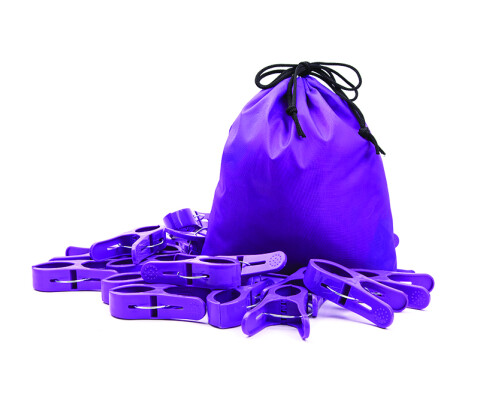 Large Pegs Purple (pack Of 20)