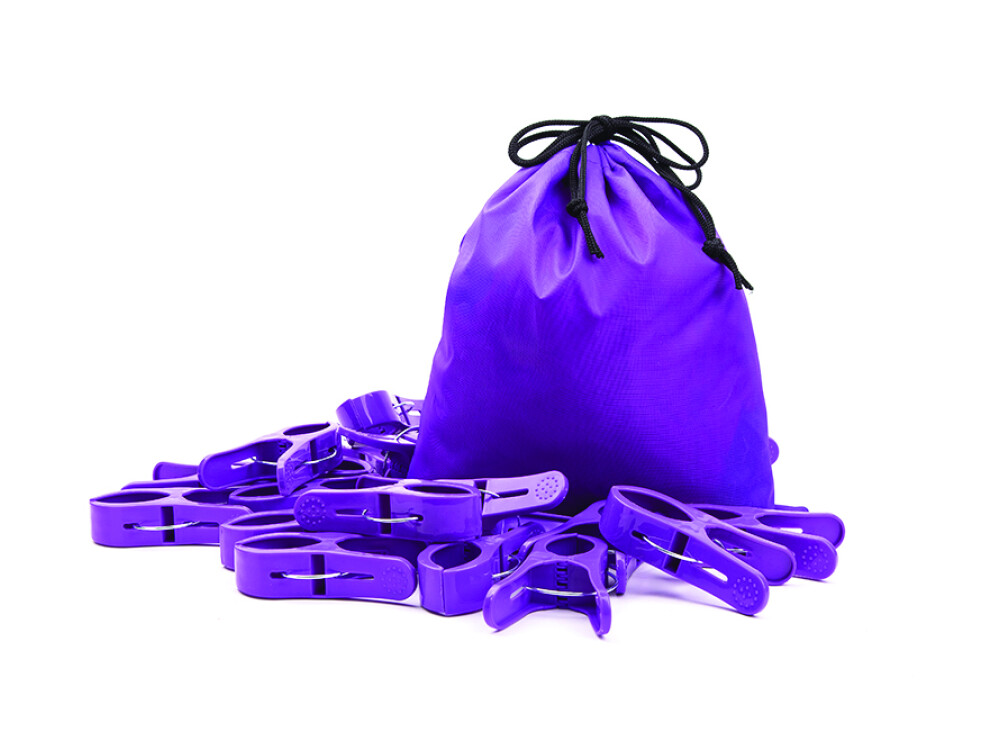 Large Pegs Purple (pack Of 20)