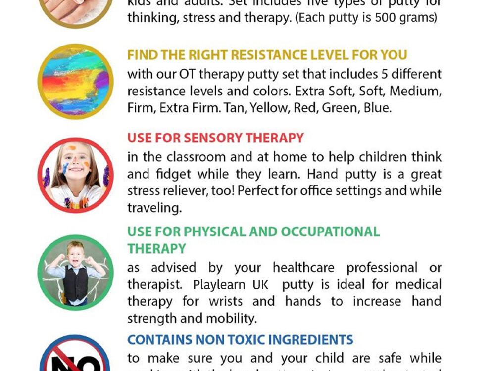 Therapy Putty ( 5 Colours - 5 Strengths )