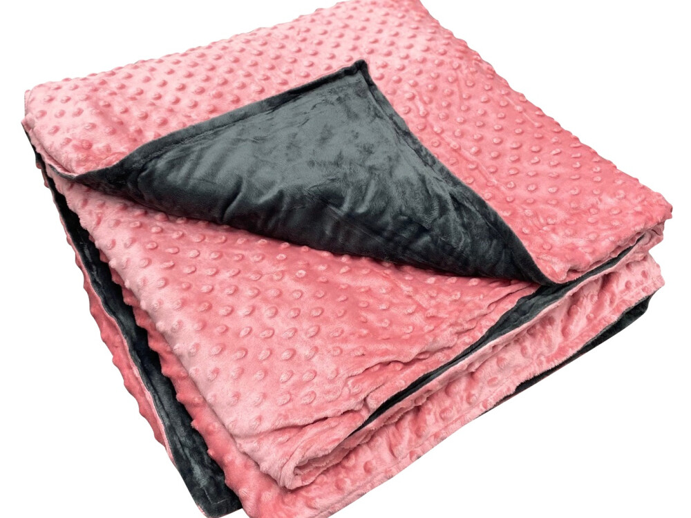 5kg Weighted Blanket Large (150 X 200cm) Pink/grey