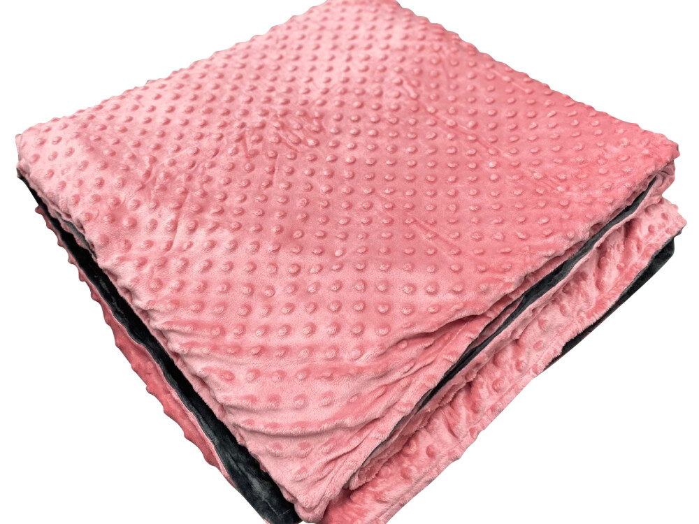 5kg Weighted Blanket Large (150 X 200cm) Pink/grey