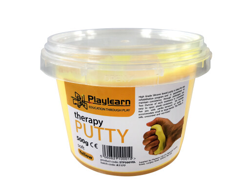 500g Therapy Putty : Yellow / Soft