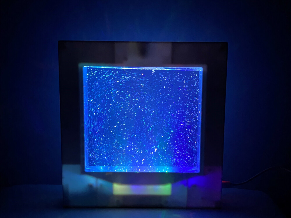 Glitter Filled Square