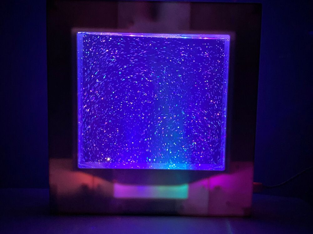 Glitter Filled Square