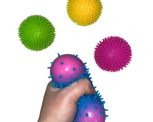 Spikey Stress Ball Pack 4 - Uv Reactive