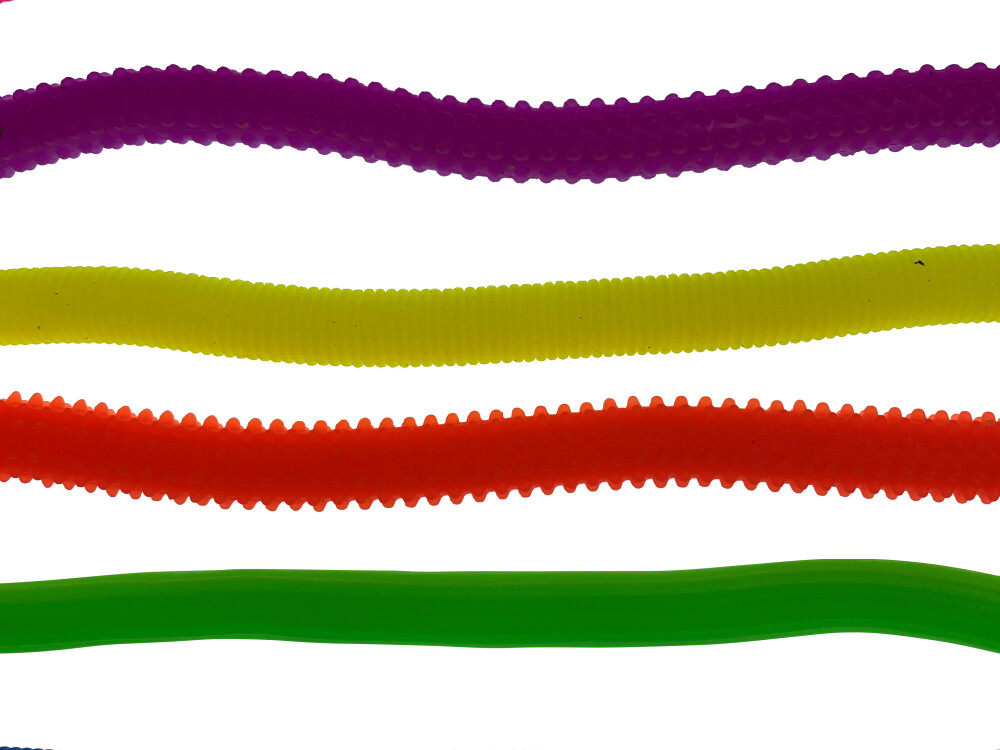 Stretchy Textured Elastic Fidget Snakes (pack Of 6)