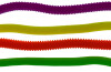 Stretchy Textured Elastic Fidget Snakes (pack Of 6)