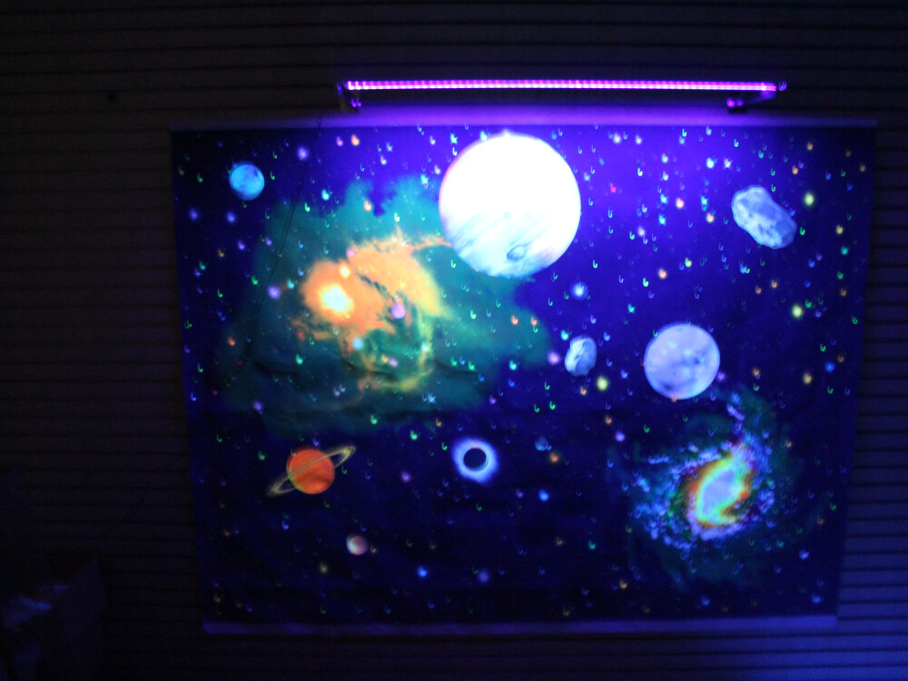 Uv Wall Paper Galaxy - 180 X 135cm