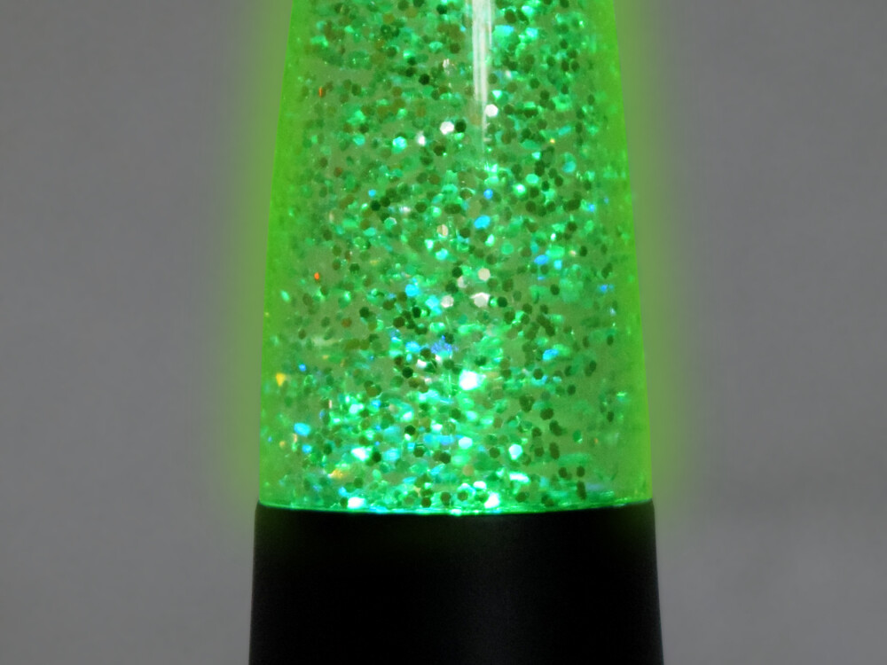 Shake And Shine Glitter Lamps Black (battery Operated - Included)