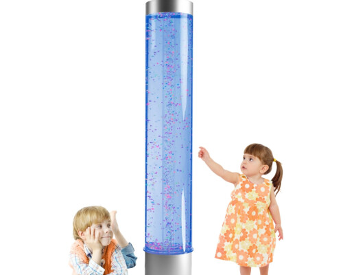 Extra Wide Bubble Tube - With Floating Balls And Remote 1.5m Tall X 30cm Diameter (uk And Eu Adapter)