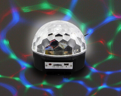 Disco Ball + Speakers, Sd/usb Slot, Bluetooth (interchangeable Eu/uk Adapter)