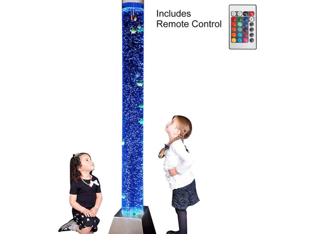 6' Bubble Tube With Large Button Controller (uk And Eu Adapter)