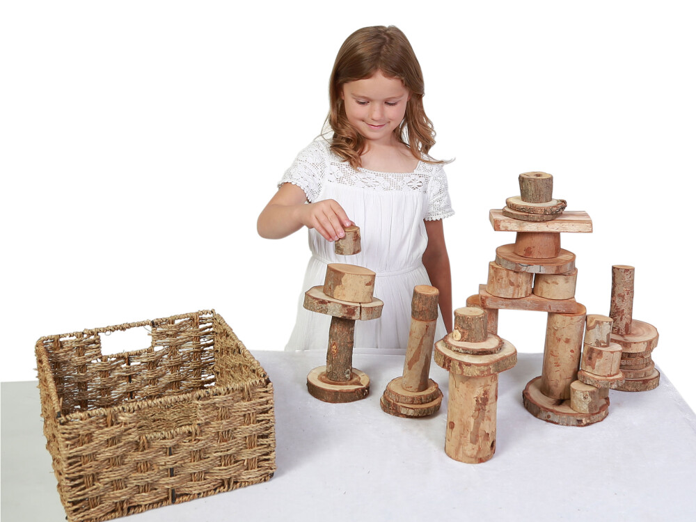 Wooden Log Set (38 Pieces)