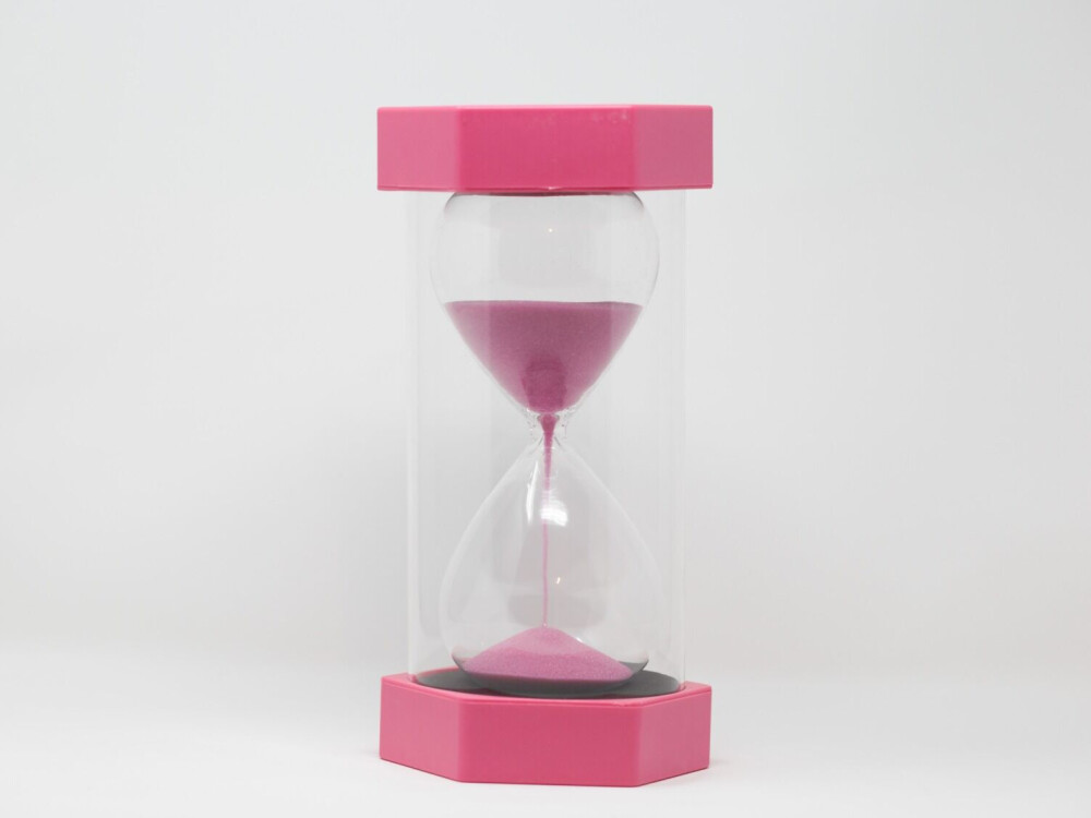 Large Event Sand Timer - 2 Min. - Pink