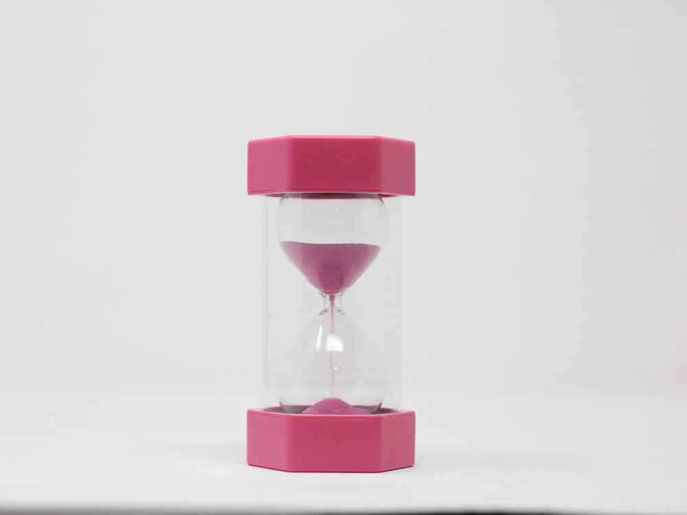 Large Event Sand Timer - 2 Min. - Pink