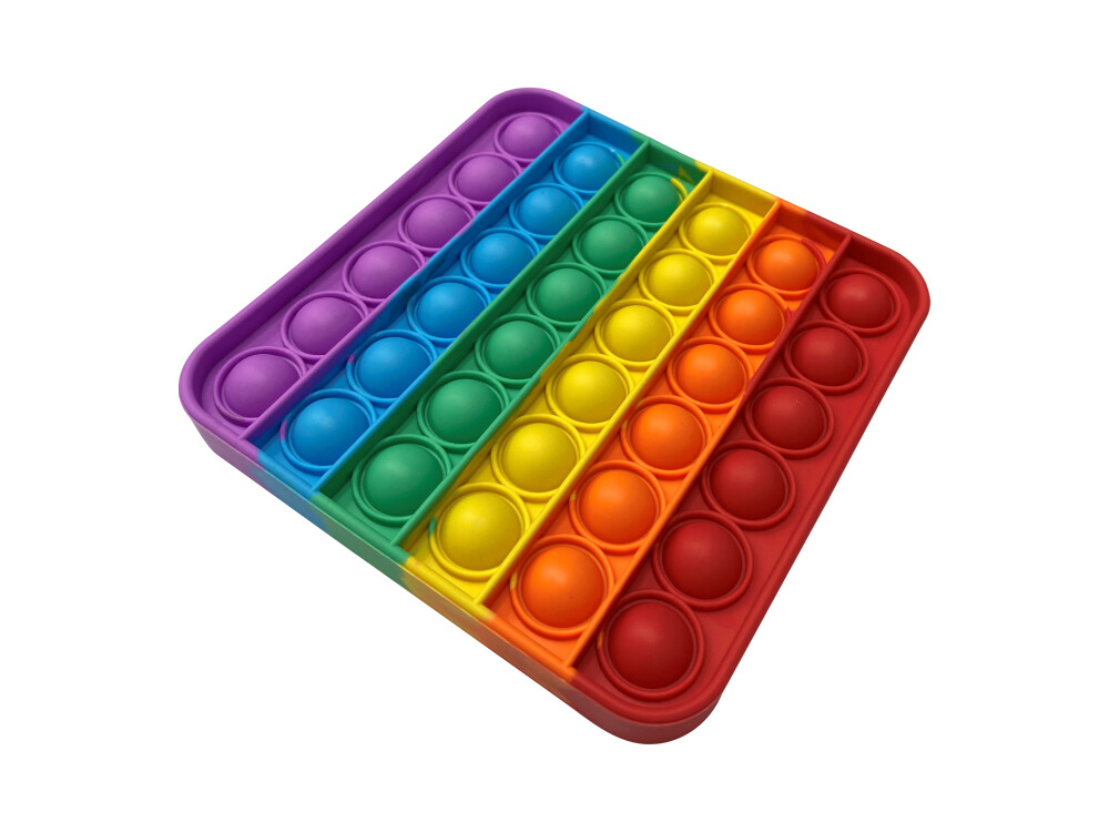 Pop Fidget Pad - Square - Multicoloured