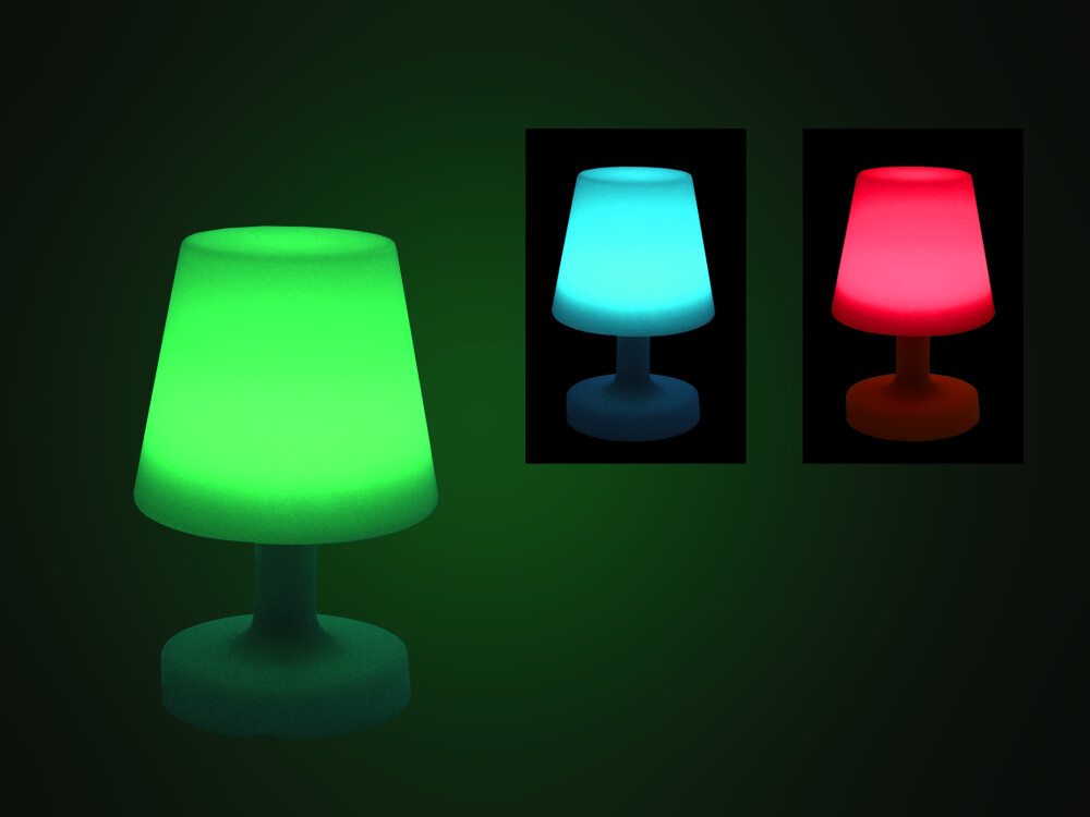 Colour Changing Lamp (interchangeable Eu/uk Adapter)