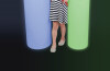 Colour Changing Cylinder 75cm (interchangeable Eu/uk Adapter)