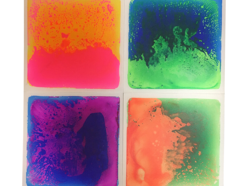 Uv Sensory Liquid Floor Tiles (40x40cm Set Of 4)