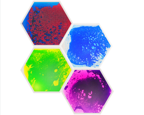 Hexagon Liquid Floor Tile (set Of 4)