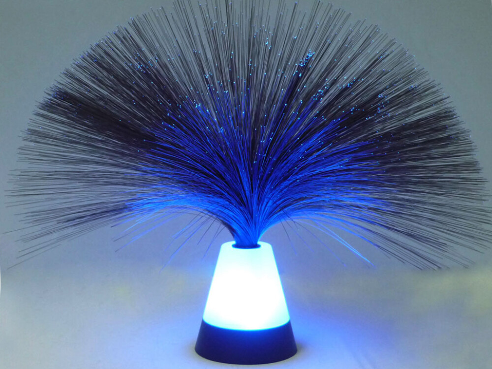 4 Medium (25cm) Fibre Optic Lights - Light Up Base (battery Operated - Not Included)