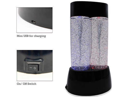 Sensory Twin Tornado Glitter Lamp (usb Adapter)