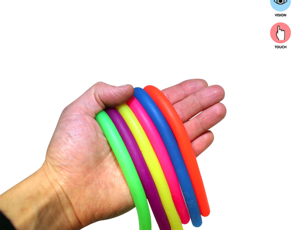 Stretchy Elastic Fidget Snakes (pack Of 6)