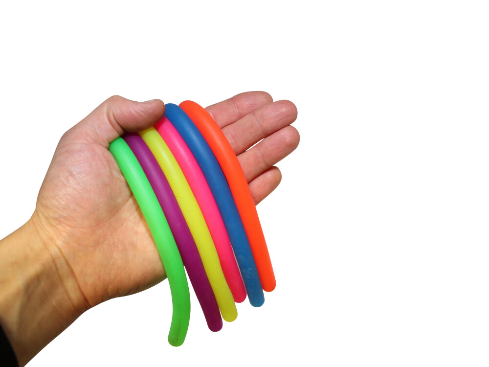 Stretchy Elastic Fidget Snakes (pack Of 6)