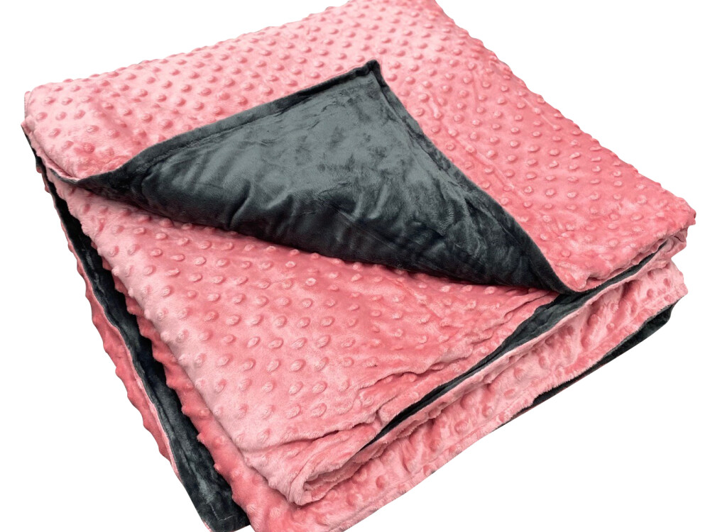 4kg Weighted Blanket Medium (100 X 150) Pink/grey