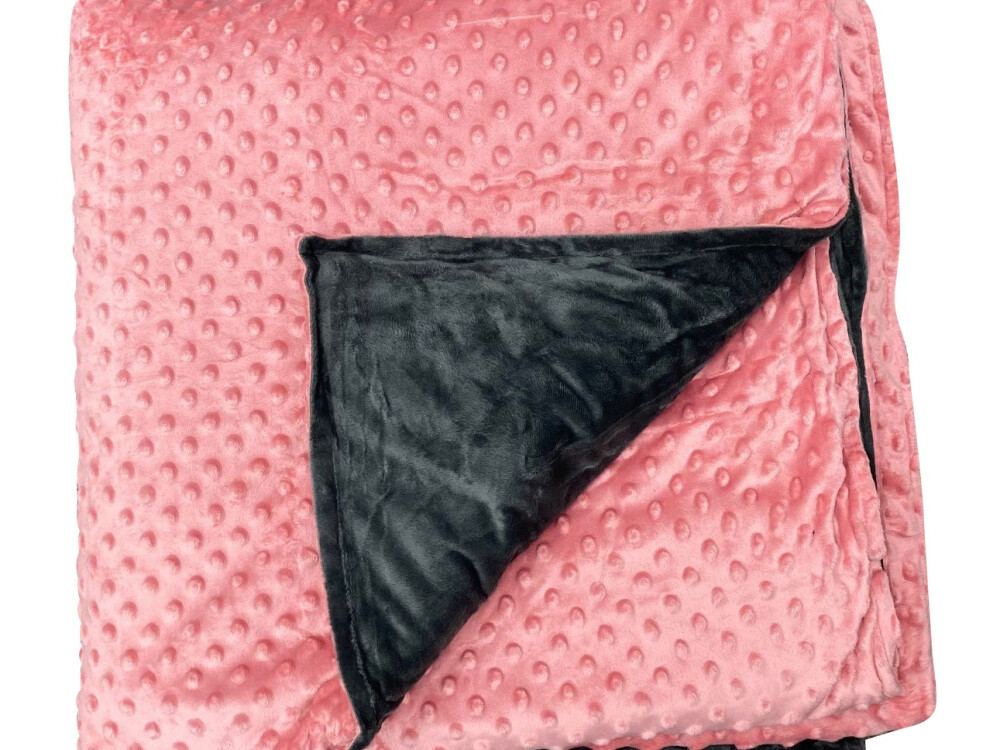 4kg Weighted Blanket Medium (100 X 150) Pink/grey