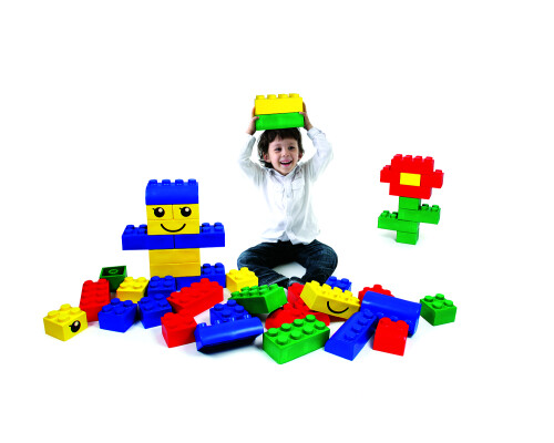 Wise Big Block Set Primary Colours (42 Pieces)