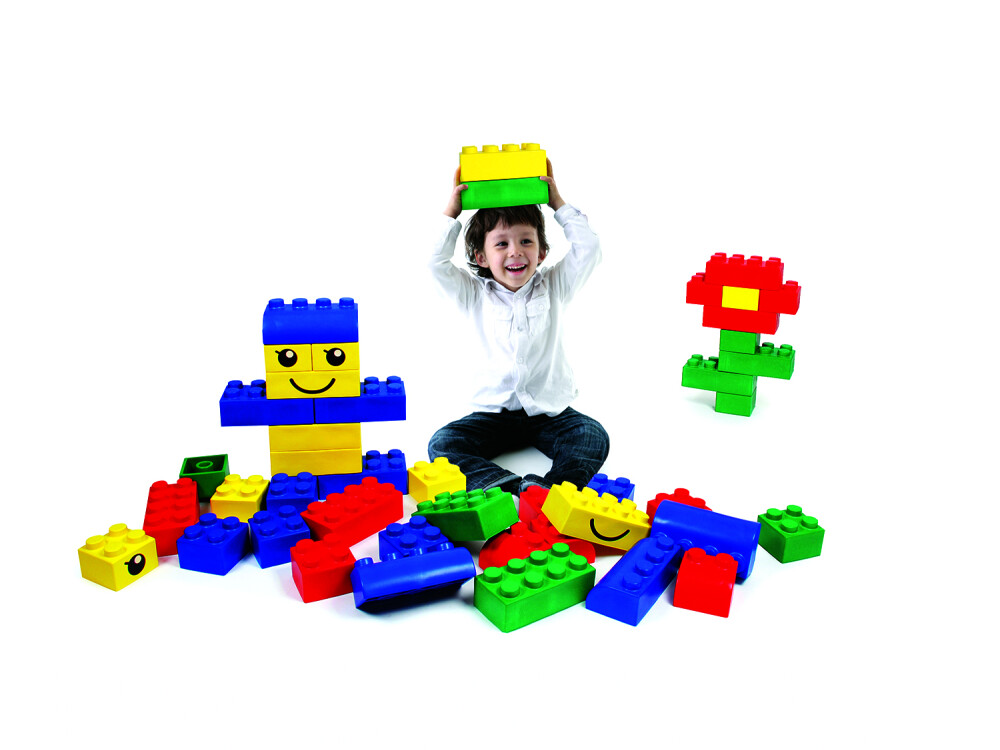 Wise Big Block Set Primary Colours (42 Pieces)