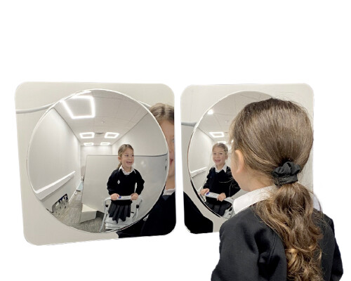 Large Bubble Convex Mirror Set Of 2